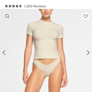 Skims cotton jersey t-shirt Sz. XS